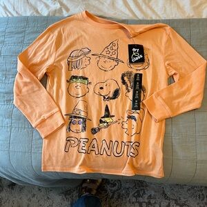 Art Class Kids Peanuts Orange Long Sleeve Shirt
